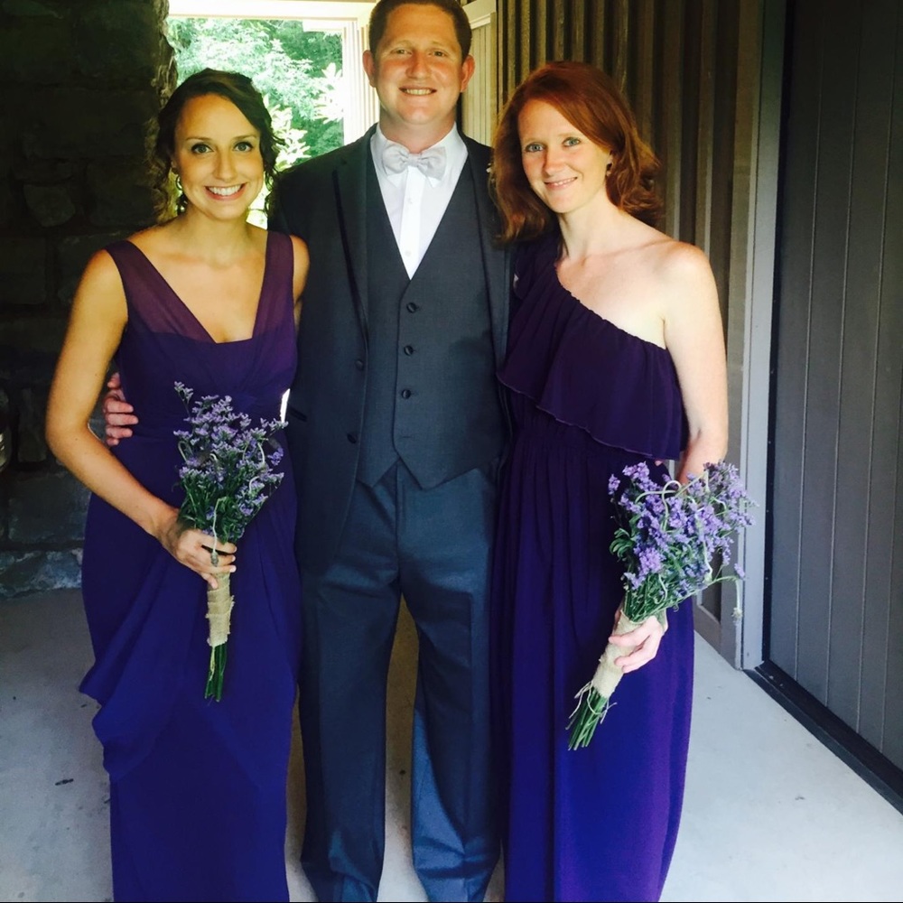 Vera Wang bridesmaids dress (left)